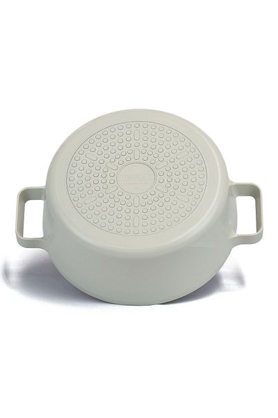 NEOFLAM 6 Piece Beige Fika Aluminum Cast Pot Set - With Glass Lid