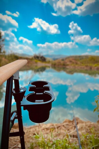 H&R PLASTİK Συσκευή θήκης για ποτηράκια καρέκλας κάμπινγκ για ποτά και τηλέφωνο 7 επιλογές χρωμάτων στο μαγαζάκι