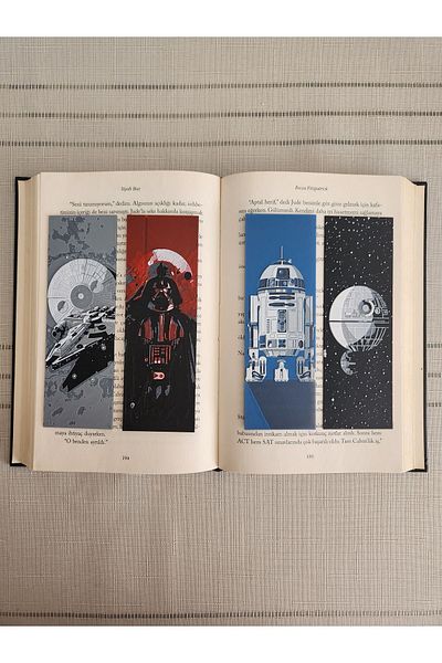 ALTINDAL Home Set de 4 semne de carte în relief Star Wars - 3D 3D