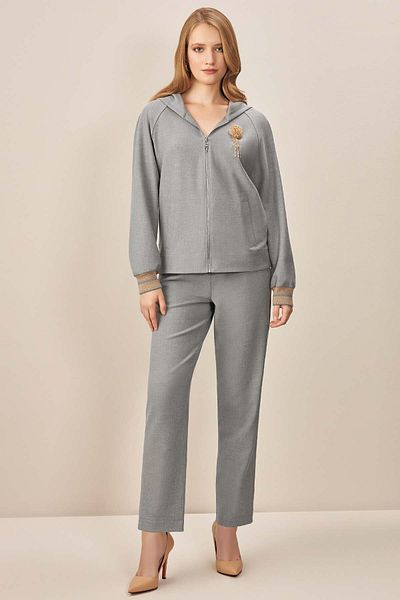 Guitar Gray Hooded Woven Jacket