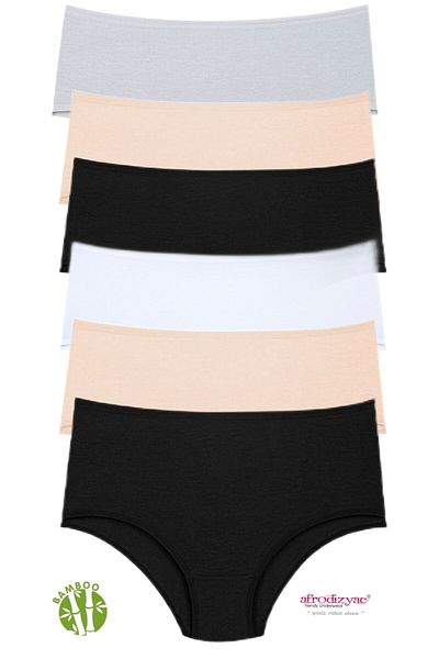 Afrodizyac Ψηλόμεσο Σετ 6 τεμαχίων Extra Soft Bamboo Slip