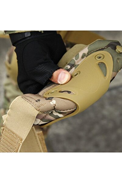 BORA TAKTİK Dizlik Ve Dirseklik Koruma Seti Army Green Airsoft