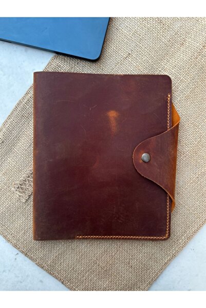 Genel Markalar Hakiki Deri El Yapımı A5 Defter Kılıfı, Deri Ajanda Çantası,Hakiki Deri Organizer Not Defteri Kılıfı