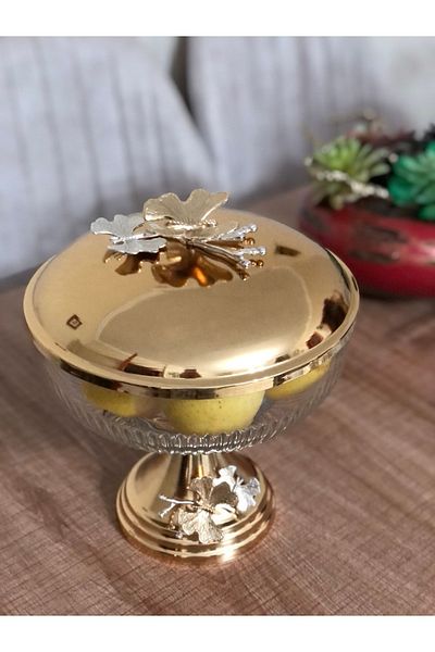 Paşabahçe Fruit Bowl with Butterfly Lid