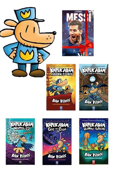 Altın Kitaplar Köpek Adam Serisi 6,7,8,9,10 - Son 5 Kitap Set - Defter Hediyeli