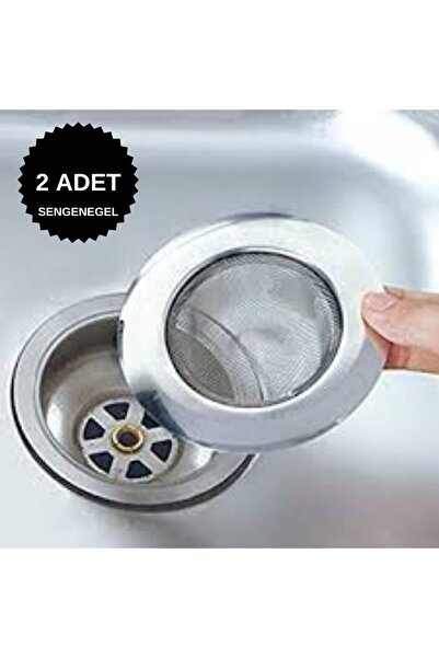 sengenegel 2 Adet Paslanmaz Çelik Lavabo Süzgeci 7,5 Cm