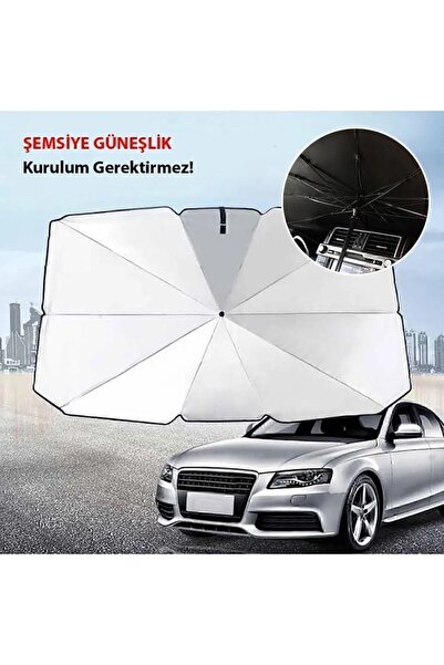 Seram Collection Tüm Araçlar Için Uyumlu Araba Ön Cam Güneşlik Katlanabilir Güneşlik Şemsiye Ön Cam Gölgelik