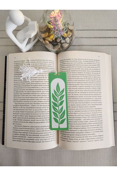 ALTINDAL Home Σελιδοδείκτης με τρισδιάστατο μοτίβο φύλλων και φούντες
