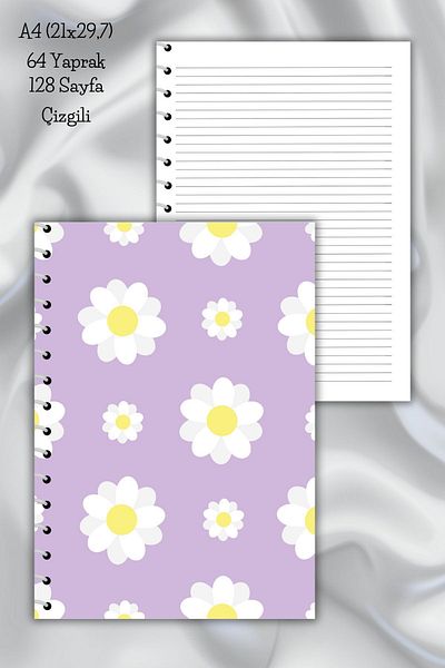daily notebook دفتر ملاحظات مدرسي مكون من 64 ورقة مقاس A4 - 21x29.7 سم