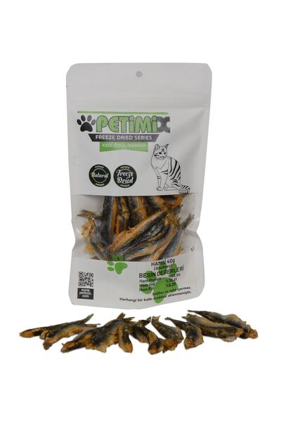 Freeze Dry Hamsi 40g Kedi Ödül Maması