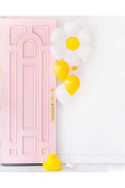 Partifabrik Daisy Themed Balloon Bunch of 5