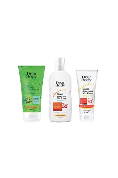 dear body Güneş Koruyucu Spreyi Spf 50 200ml + Güneş Koruyucu Kremi Spf 60 ml...