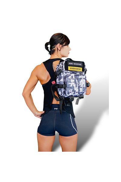 KDNZ EVO 2.0 MINI 9LT WHITE CAMO BACKPACK 1 PIECE PATCH