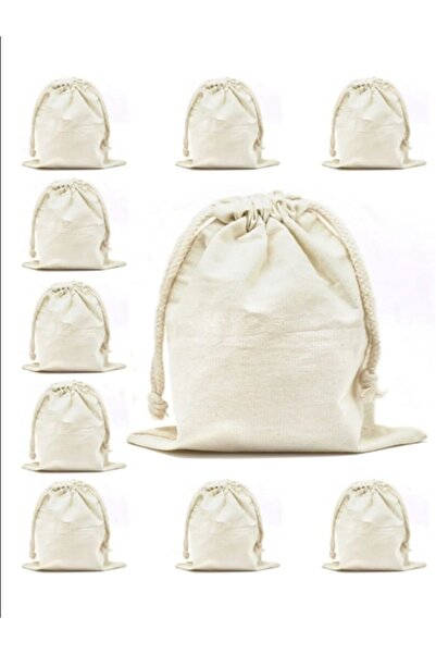 Elbasan Tekstil 10 Adet 30x40 Hambez Büzgülü Kese Bakliyat Kesesi Kına Düğün ...