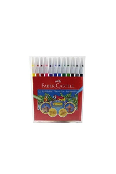 Faber Castell فابر 12 لون قلم تلوين لباد