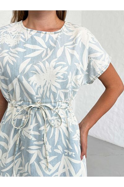 Elif Özbey Butik Rochie Palm Blue