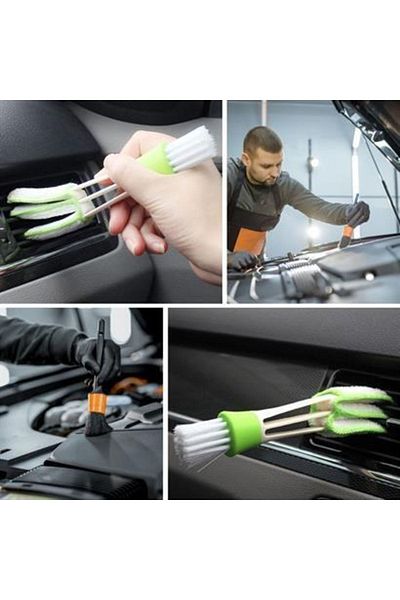 Roichil 5 in 1 Detailed Vehicle and Auto Cleaning Care Brush Set with Soft Bristles