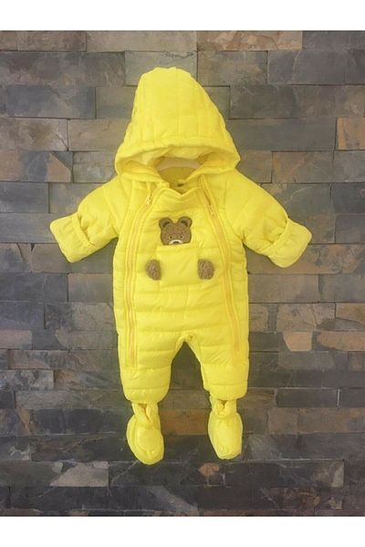 ModaCity Hooded Cosmonaut Astronaut Jumpsuit with Cute Bear Figure Pocket