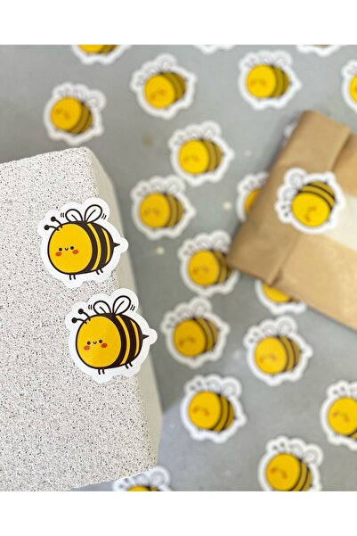 mey OFFICIAL استيكر لاصق قطع نحلة قطر 6 سم 30 قطعة