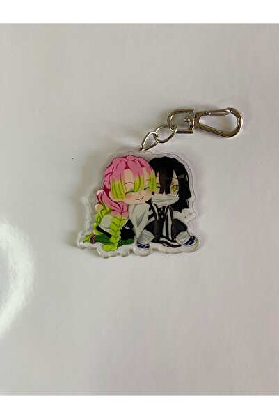 Hara Company Breloc anime Demon Slayer Mitsuri și Obanai - Ornament pentru ge...