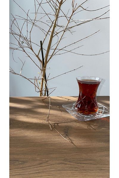 Paşabahçe طقم شاي بخصر رفيع بنمط بولو