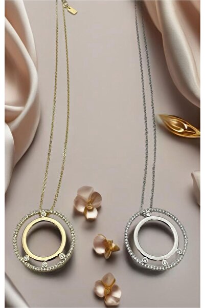 a rose jewelry Çelik Trend Halka Messika Kolye