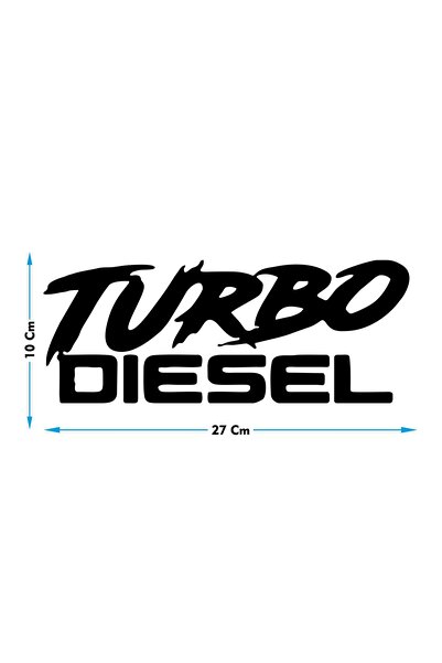 Şimdi Trend 27X10 cm Turbo Auto Sticker - Special Design Glass Lettering