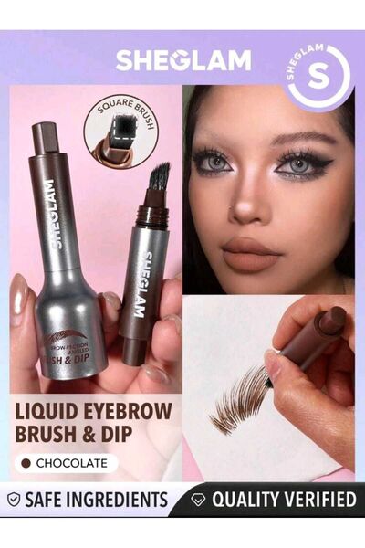 SHEGLAM Liquide kaş fırçası daldırma çikolata