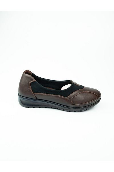 Voyager 7507-1 Model Brown Leather Women's Casual Shoes