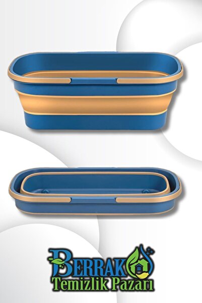 Berrak Temizlik Pazarı Katlanabilir Temizlik Kovası (X Mop, Kendinden Sıkmalı...