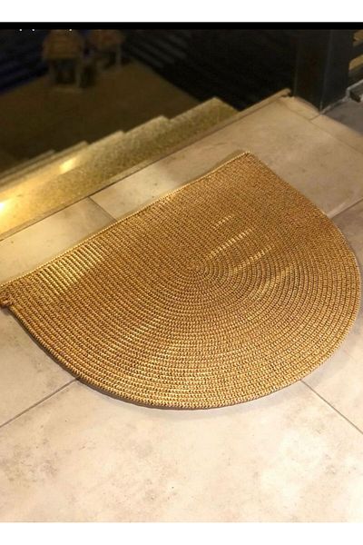 Aven Jute and Wicker Door Mat - Bathroom and Balcony Souvenirs