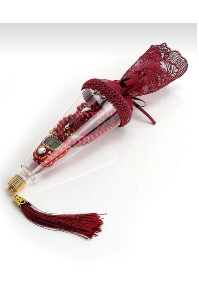 skycott Kutusunda Zikirmatik Ve Inci Tesbihli Mevlüt Hediyelik Seti Bordo