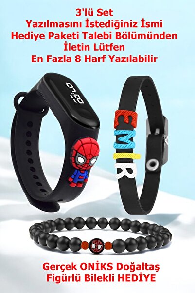 Eylemboutique 5atm Dijital Led Figürlü Çocuk Saati Çocuk Saati - Isme Özel Bi...