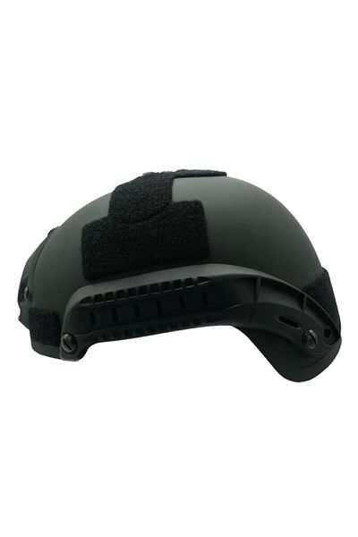 BORA TAKTİK Protective Short Black Rail Air-soft Helmet Helmet