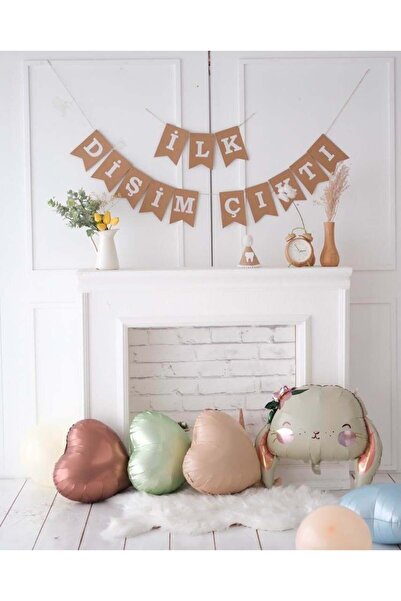 Partifabrik Το πρώτο μου δόντι έφυγε Στολίδι με λευκή γραφή Kraft