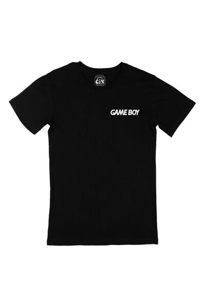 Cix Crna majica - sa logotipom Game Boy-a i dizajnom džepnog logotipa