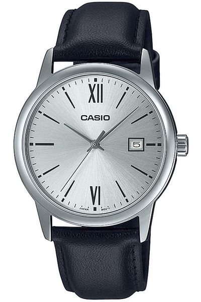 Casio Men's Leather Cord Wristwatch - Mtp-v002l-7b3udf