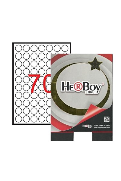 Herboy Hb-1125 ملصق ليزر أبيض 25 ملم