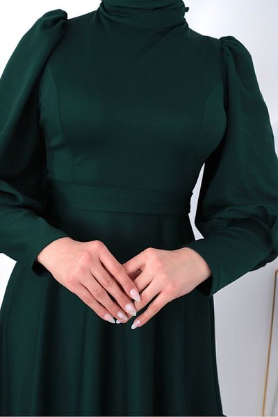 ENKA BUTİK Φόρεμα Hijab - Μπαλόνι μανίκι και πλισέ φούστα