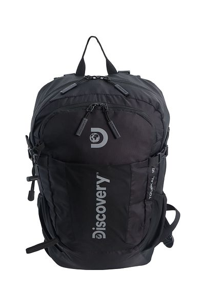 Discovery Outdoor 18L Backpack Black for Adventure, Durable Lightweight Water Resistant Bag