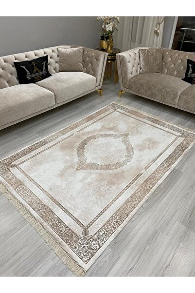 ALLGELSİN DİJİTAL BASKI YIKANABİLİR KAYMAZ TABAN HALI ALTI METRE KARE SALON O...