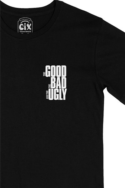 Cix Μαύρο μπλουζάκι με λογότυπο τσέπης The Good The Bad And The Ugly