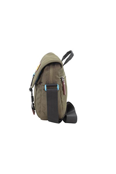 Discovery ICON Flap Over Utility Bag 2.8L Khaki, Zipper Compartment Casual Shoulder Bag For Men