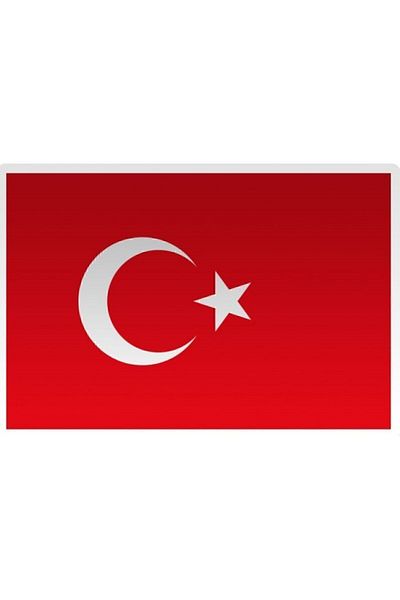 Seven Sticker Turkish Flag 13*18cm 5 Pieces