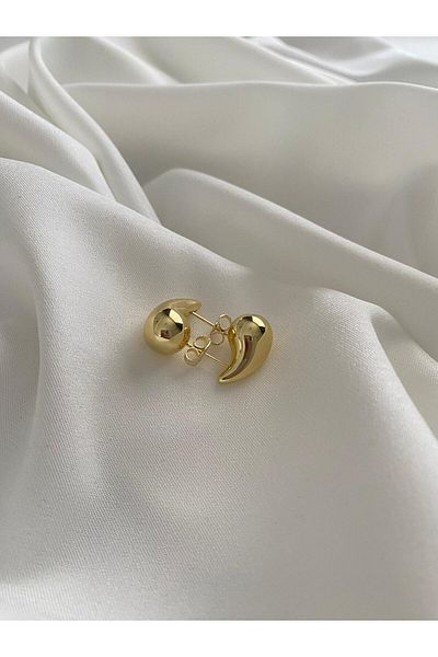 xUPING Italian Bottega Steel Chubby Tear Drop Earrings