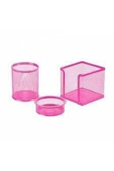 Gıpta Metal Masa Setı - 3 Parca Masa Setı Pembe