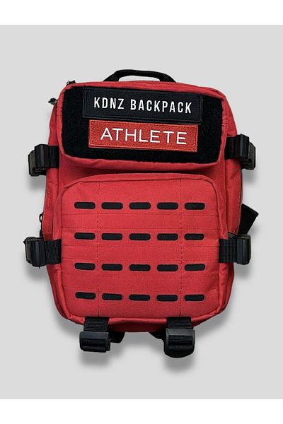 KDNZ EVO 2.0 MINI 9LT RED BLACK BACKPACK WITH 1 PIECE PATCH GIFT