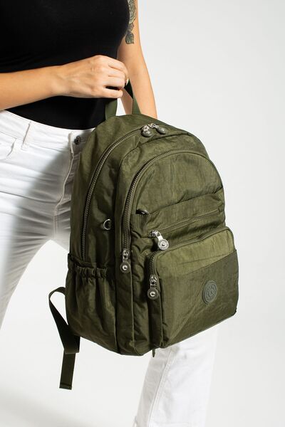 Çanta Trend Σακίδιο πλάτης γυμνασίου και μαθητικού σχολείου από πολυτελές τσακισμένο ύφασμα - Crinkle School Bag