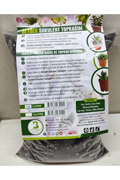 Beybek Gübre Sukulent Toprağı 2 Litre Beybek