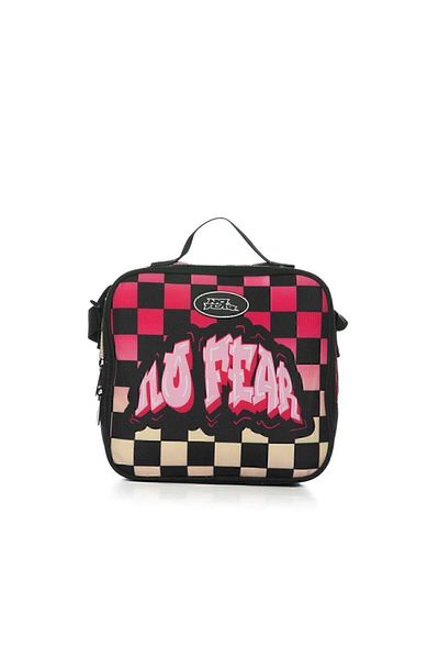No Fear Lunch Box Pink Checkered